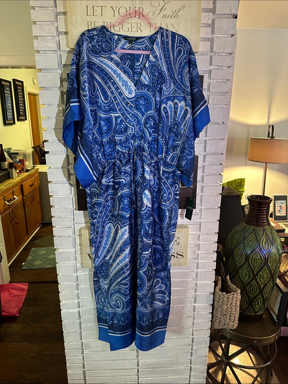Lauren Ralph Lauren Blue Paisley Dress